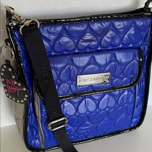 Betsey Johnson Quilted Heart Crossbody